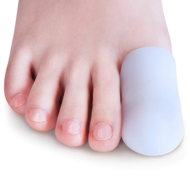 [Australia] - Sumiwish 10 Pack Toe Caps, Toe Protectors for Big Toe to Prevent Blister, Callus & Corn, Relief from Missing or Ingrown Toenails 02 White 