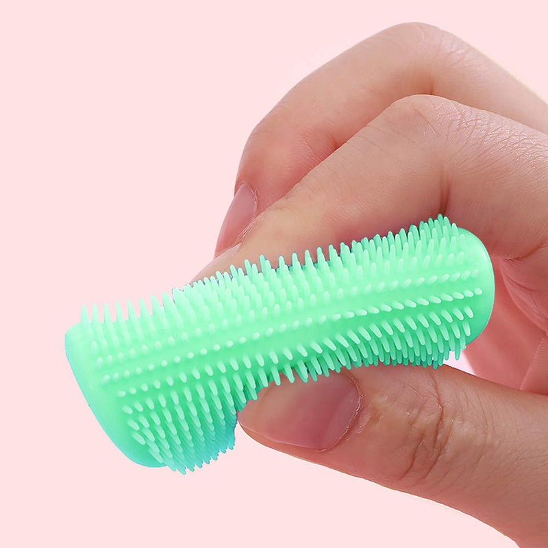 [Australia] - Baby Bath Brush, Baby Cradle Cap Brush, Silicone Massage Brush, Silicone Scrubbers Exfoliator Brush | The SkinSoother Baby Essential for Dry Skin, Cradle Cap and Eczema 2 Pack (Blue & Green) Blue & Green 