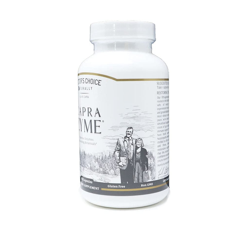[Australia] - MT. CAPRA SINCE 1928 CapraZyme | Vegetarian Digestive Enzyme Supplements for Men and Women, Amylase, Lipase, Bromelain, Protease, with Botanical Blend Grapefruit, Ginger, Turmeric - 90 Pills 