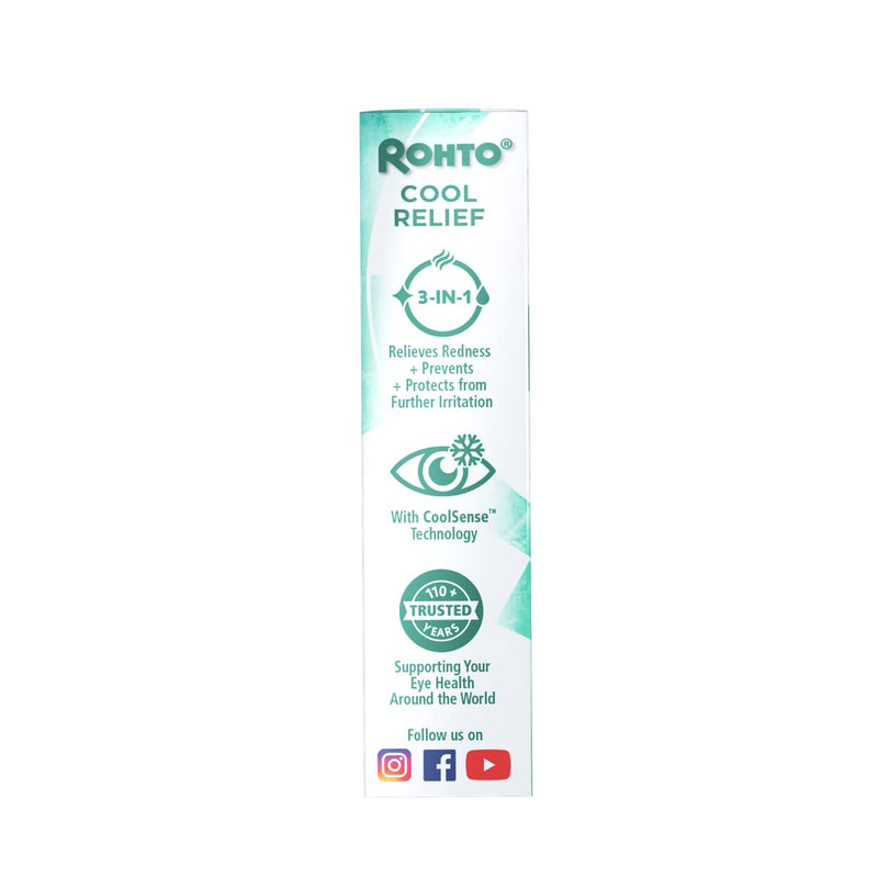 [Australia] - Rohto Cool The Original Cooling Redness Relief Eye Drops,0.4 Fl Oz (Pack of 3) 