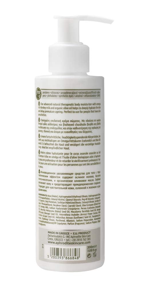[Australia] - Aphrodite The Youth Elixir Body Lotion - Natural Moisturizer with Donkey Milk to Condition the Skin - Perfect for Sensitive Skin (200 ml / 6.76 fl oz) Donkey Milk & Olive Oil 