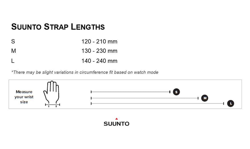 [Australia] - Suunto Watch Strap, 20mm, Silicone, Black Copper- Athletic, S+M: 120-230 mm 20mm ; Size S+M (120-230 mm) 