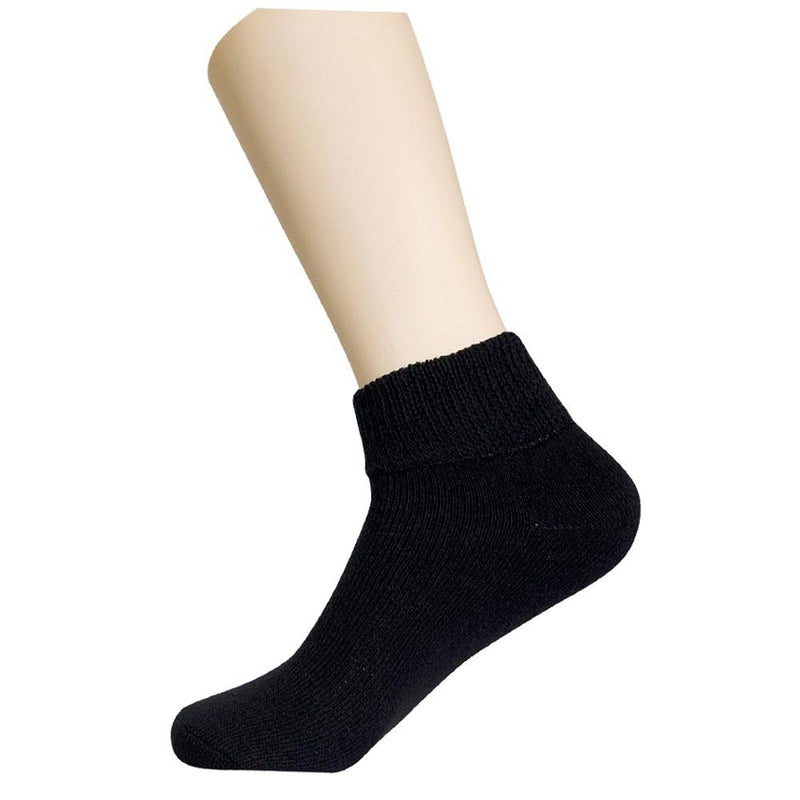[Australia] - 6 Pair Diabetic Ankle Circulatory Socks Health Support Mens Loose Fit Size 10-13 