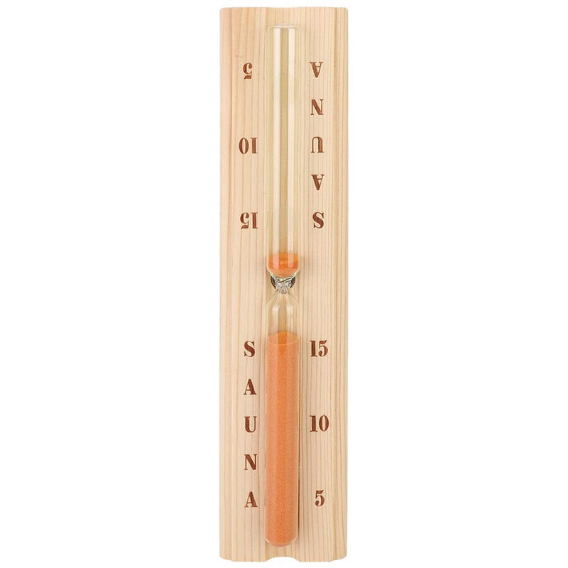 [Australia] - Duokon 5/10/15 minutes Pine Sauna Hourglass Clock, Accurate Wooden Sand Timer with Robust Heat-Resistant Glass for Spa Bath Sauna 