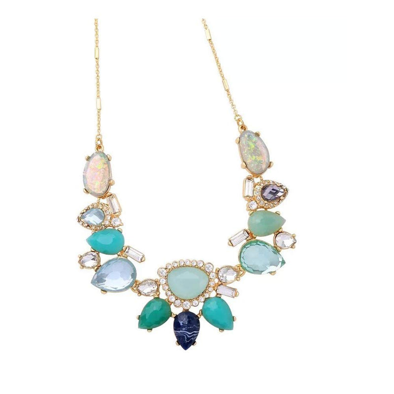 [Australia] - Newyht Crystal Fashion Earrings Classic Vintage Dangle Drop Earrings/Necklace for Women Girls Necklace-01 