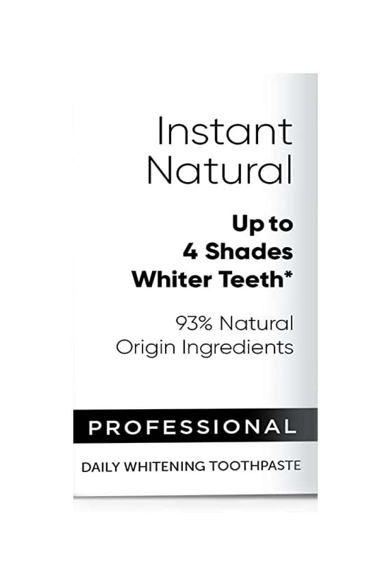 [Australia] - Pearl Drops - Instant Natural Professional Daily Toothpaste with Charcoal - Up To 4 Shades White - (75ml) 75 ml (Pack of 1) 