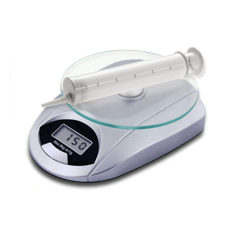 [Australia] - 250ml Syringe Launcher Applicators Lube Tube,Oil Shooter Launcher,Health Care Aid Tools,with Scales Smooth Rounded Tip & Cap Syringe (White) White 