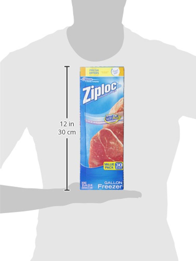 [Australia] - Ziploc Freezer Bags with New Grip 'n Seal Technology, Gallon, 28 Count 