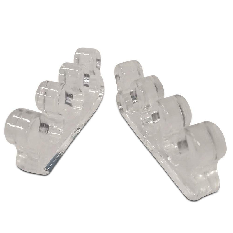 [Australia] - One Pair Yoga Toes Blue Toe Stretcher & Toe Separator Stop Foot Pain and Boost Athletic Performance (White) White 