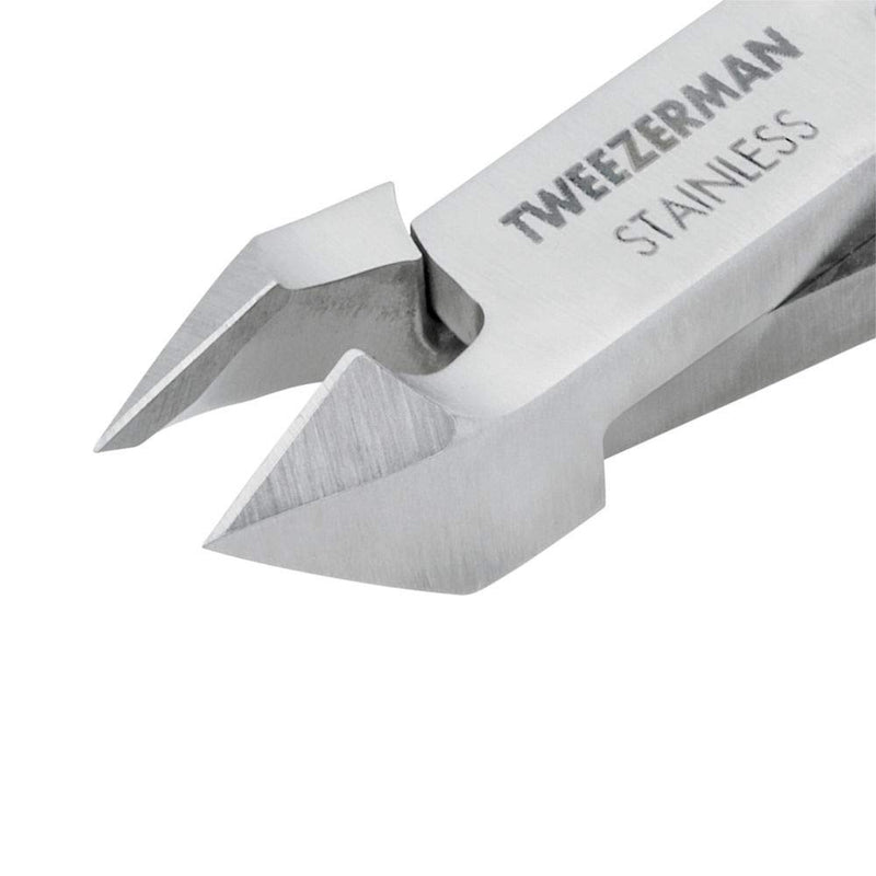 [Australia] - Tweezerman Rockhard Stainless Steel Cuticle Nipper, 1/2 Jaw, 1 Count (Pack of 1) 