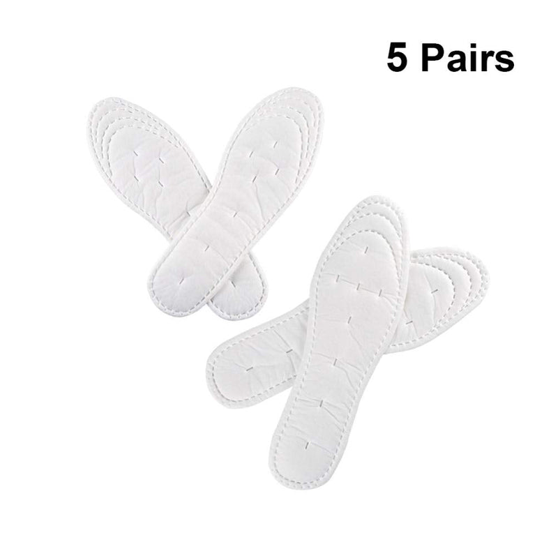 [Australia] - Artibetter 5 Pairs Summer Terry Insoles Cotton Barefoot Shoe Inserts Breathable Shock Absorption Sport Insoles Cuttable Size 25.5 x 8.5 cm 