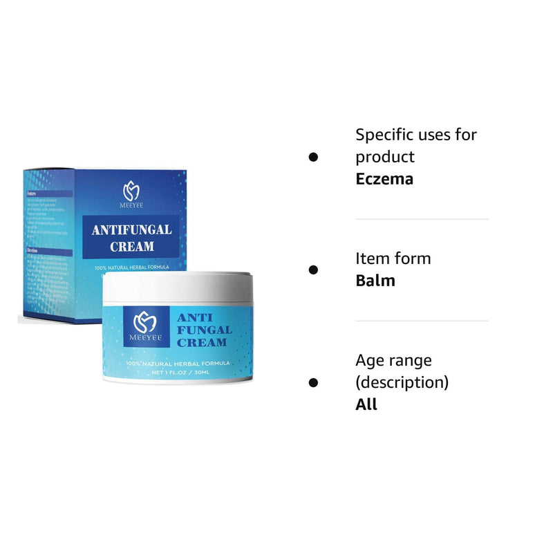 [Australia] - Antifungal Cream, Anti Fungal Skin Cream Helps Eczema, Ringworm, Jock Itch, Athletes Foot, Anti-Itch Balm for Face & Body, Gentler and Safer 