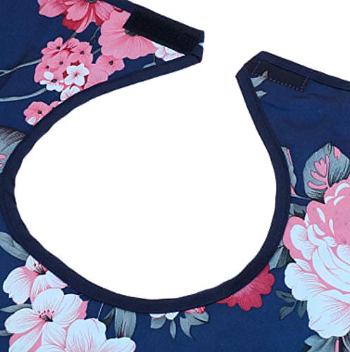 [Australia] - Adult Bibs Waterproof Washable Dining Bibs Reusable Clothing Protector fit for The Elderly,Patient (Hibiscus) Hibiscus 