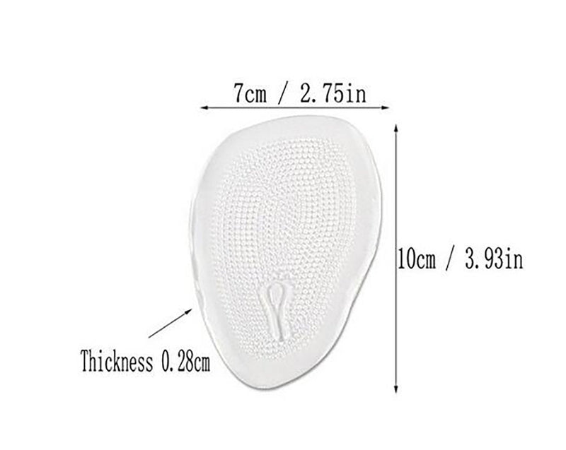 [Australia] - Set of 14 Clear Gel Heel Grips Liners High Heel Inserts Insoles Arch Support Anti Slip Forefoot Cushion Shoes Pad Shoe Stickers High Heel Pads for Foot Pain Relief 