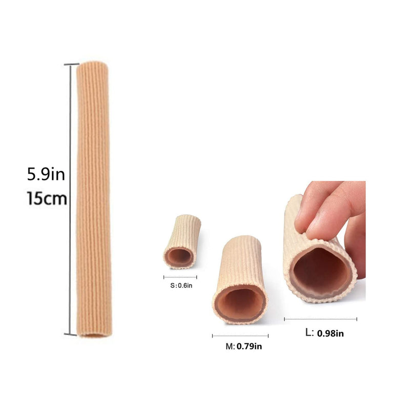 [Australia] - Bessy shop Toe Cushion Tube, 3Pcs CuttableToe Tubes Sleeves Soft Gel Toe Sleeve Protectors for Cushions Corns Relief Toe Pressure Pain 