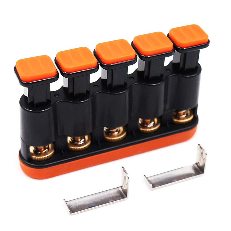 [Australia] - DILIMI Finger Strengthener,Guitar Beginner Exercier,Finger Trainer,Hand Grip Strength Trainer for Athletes,Musicians & Physical Therapy Orange 
