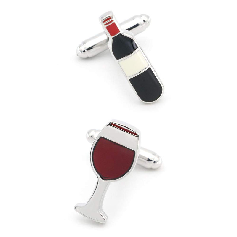 [Australia] - Wine Bottle and Glass Cufflinks 