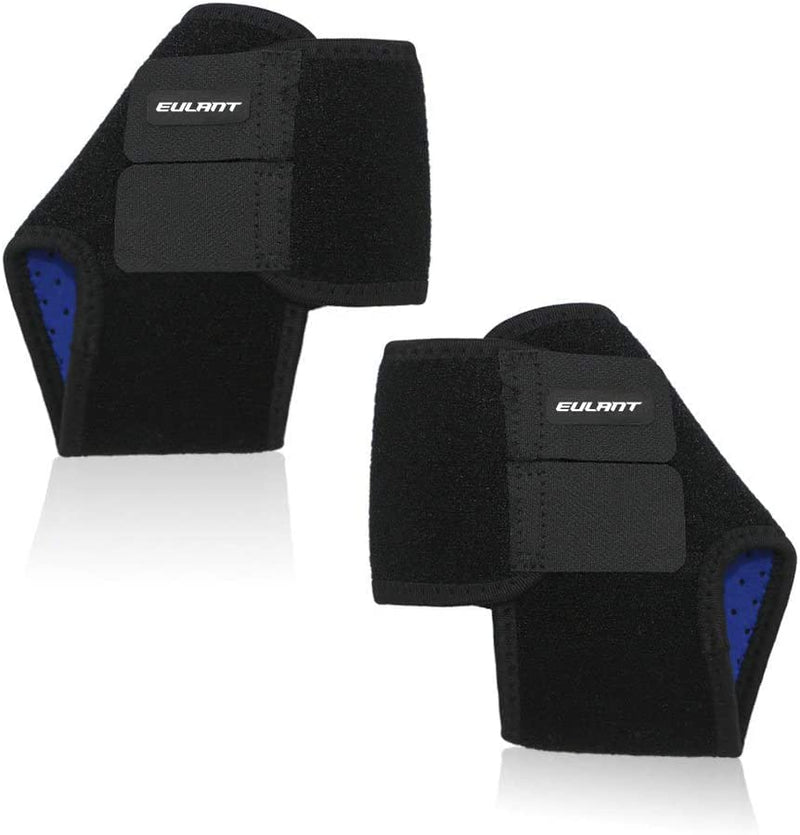 [Australia] - ONTYZZ Kids Ankle Bandage 1 Pair Adjustable Ankle Brace Protect Elastic Children Ankle Support for Football Basketball Cycling Running Dancing Ankle Guards M Black 