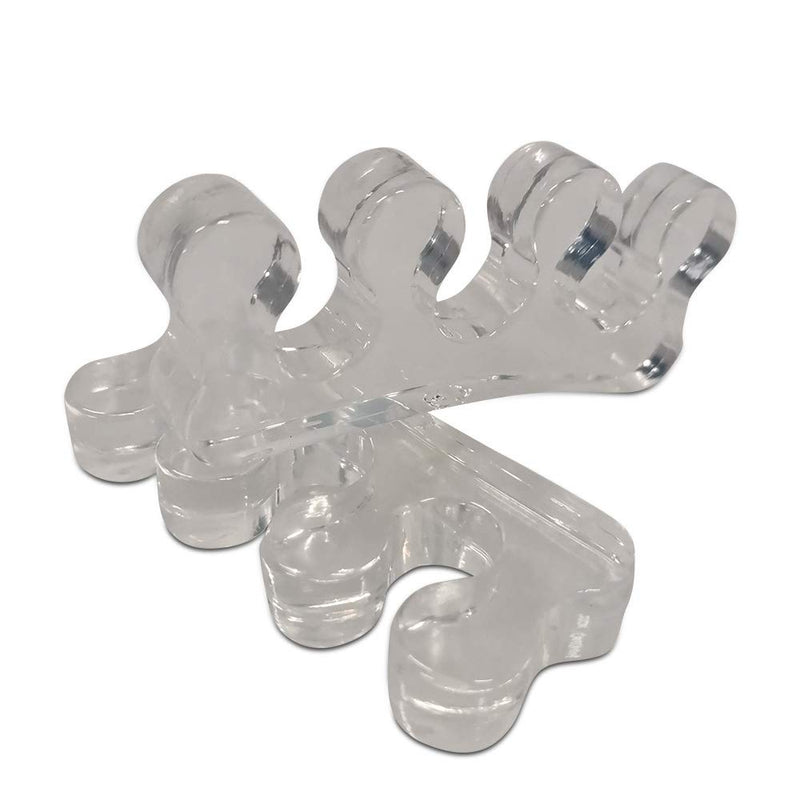 [Australia] - One Pair Yoga Toes Blue Toe Stretcher & Toe Separator Stop Foot Pain and Boost Athletic Performance (White) White 
