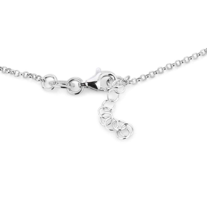 [Australia] - Vanbelle Sterling Silver Jewelry Open Star & Moon Anklet with Rhodium Plating for Women and Girls 