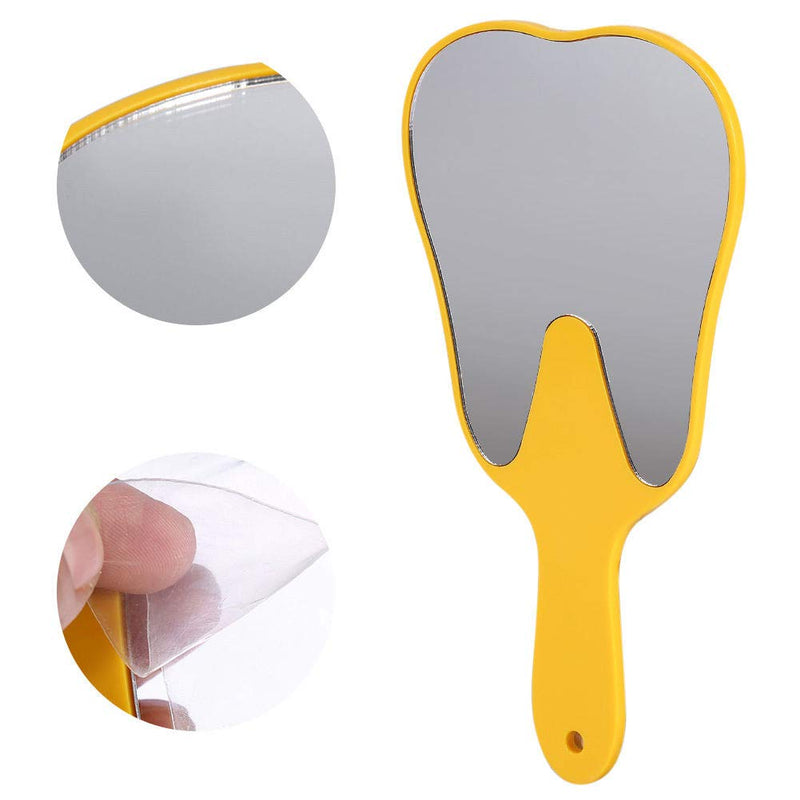 [Australia] - ALKITA Medical Office Chairside Molar Tooth-Shape Patient Face Mirrors Magnification Function Randomly Color (6PCS) 6PCS 