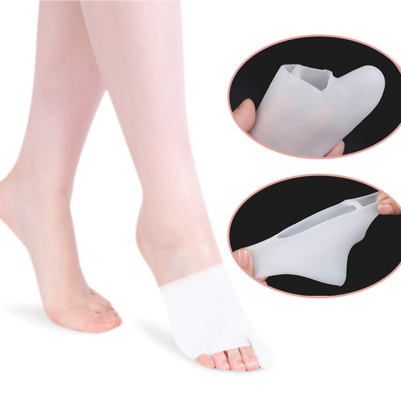 [Australia] - Dr.Pedi Bunion Corrector Relief Sleeve Pads with Big Toe Cap Protector - Orthopedic Bunion Splint Protector Toe Separators Straighteners Spacers – Hallux Valgus Brace, Big Toe Joint, Hammer Toe 1 Pair 