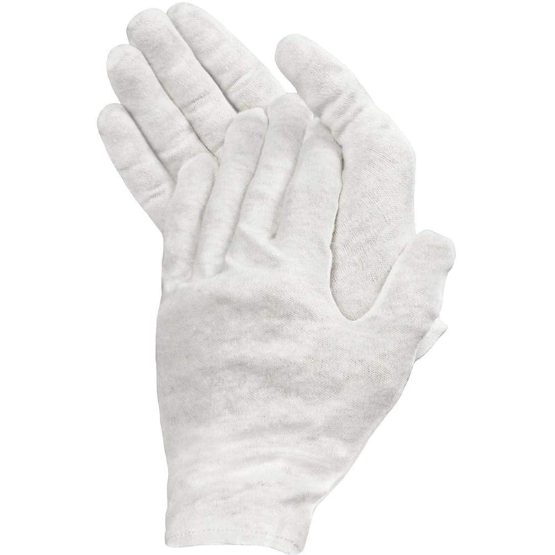 [Australia] - TEEROVA 2 Pairs Premium Cotton Cosmetic Moisturizing Natural Therapy Gloves for Dry Hands Healing and Beauty (White) 