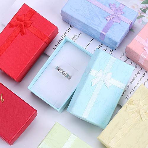 [Australia] - WICHBEEN 24pcs Assorted Jewelry Gifts Boxes for Rings,Pendants,Earring,Necklaces,Cardboard Boxes with Padding for Christmas,Birthday,Anniversaries,Valentine’s Day,Mother's Day and other festivals 24 