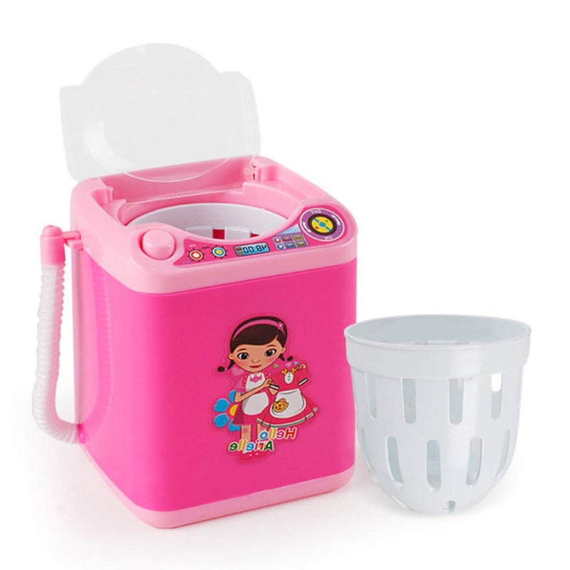 [Australia] - Upgrade Makeup Sponge Washing Machine, Deep Clean Mini Washing Machine, Electronic Washing Machine for Makeup Sponge, Powder Puffs (Pink) Pink 