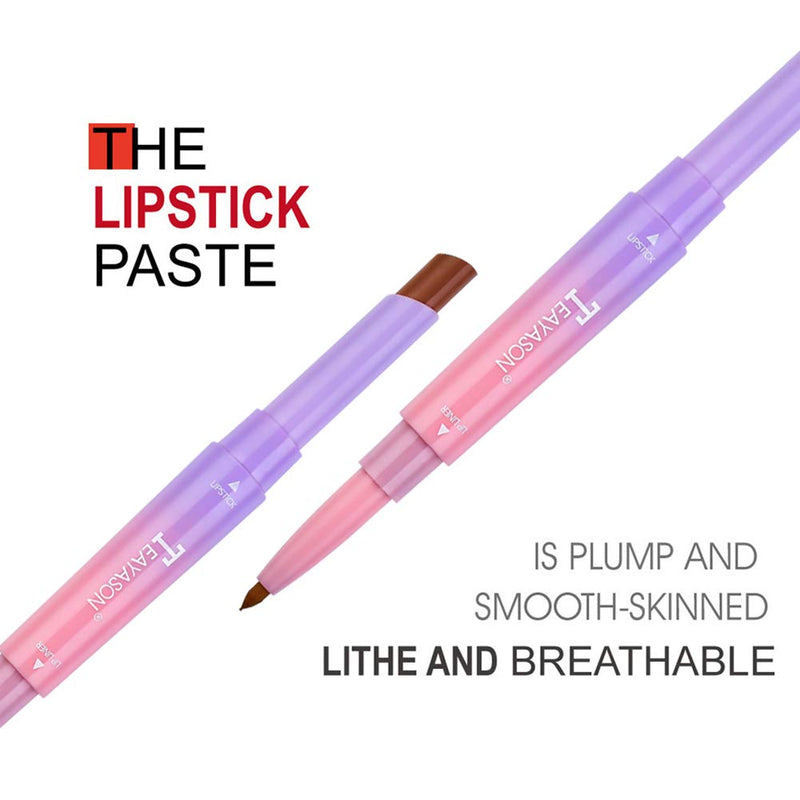 [Australia] - 12 Colors Matte Lipstick Set Double Head Lipstick Pen Matte Lip Liner Waterproof Long Lasting Makeup Kit 12 Colors/Set 