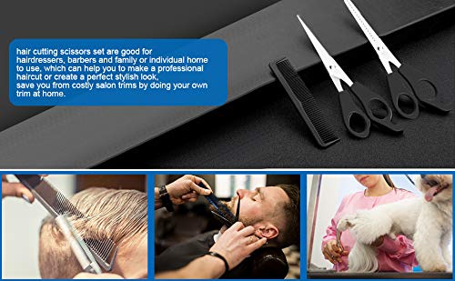 [Australia] - Gezimetie Hair Scissors Set Hairdresser Scissors Set Pet Shearing Scissors, Barbers or Home Use - Stainless Steel 