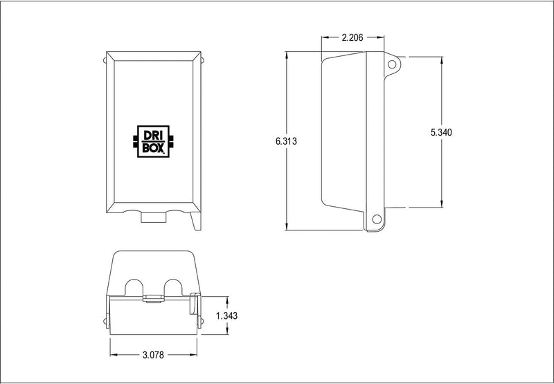 [Australia] - iMBAPrice (1-Pack) GPPC-1 Decorator-Style Dri-box Weatherproof-in-Use Cover Kit for Direct Replacement Arlington Gard-N-Post GPD19B/GPD19BR/GPD19G/GPD19W 1 1-Gang (Dri-Box Kit) - Clear 