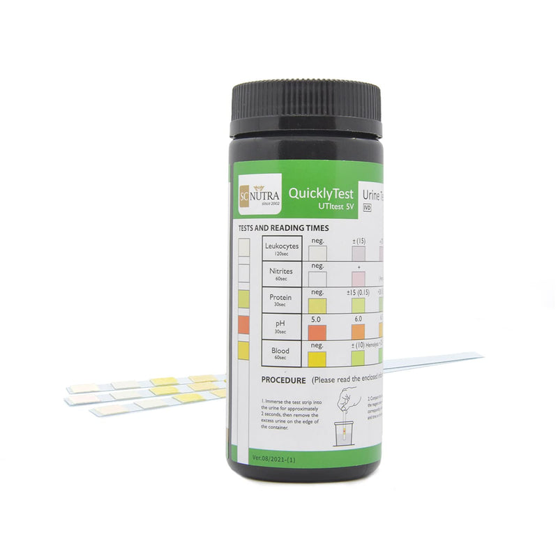 [Australia] - Urine Test Strips - Quick testing and monitoring for UTIs, Cystitis, pH and Bladder Health. SC Nutra (Sweet Cures) 