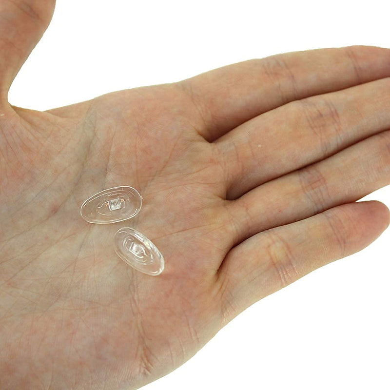[Australia] - Premium Grade Soft Silicone Nosepads- Tear Drop “A” Shaped Push Click or Screw in Nose Pads – 4 Different Sizes, 11mm, 13mm 15mm, 17mm. Different Qty for Sunglasses Eyeglasses by Sports World Vision 11mm Push Fit 10 Pairs 