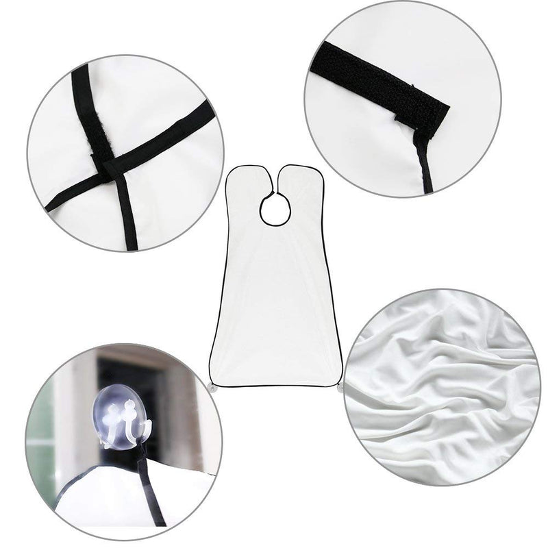 [Australia] - Beard Trimmer Catcher, JT JUSTIME Beard Shaving Apron Bib Moustache Grooming Kit with Shaping Tool for Men's Trimming Hair Cutting Cape 