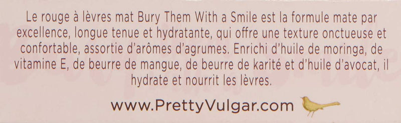 [Australia] - Pretty Vulgar - Bury Them With A Smile Matte Lipstick, Cruelty-Free (Honest Truth) 