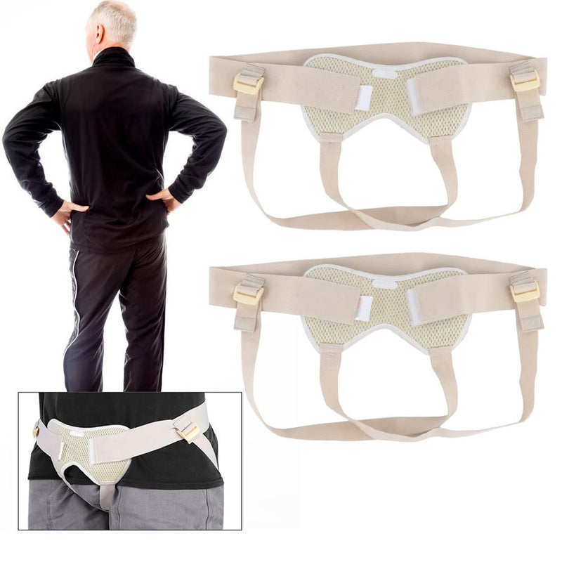 [Australia] - Inguinal Hernia Support Truss Belt,Inguinal Hernia Belt Groin Support Inflatable Hernia Bag Removable Pressure Pads for Adult Elderly(Large) Large 