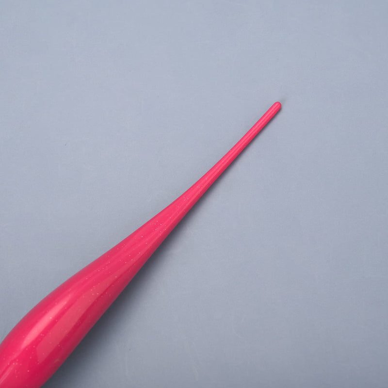 [Australia] - Euvoym 1 Piece Hot Pink Hair Teasing Brush Boar Bristle Hair Brush for Volume Hair Scalp Massage (Pink) 