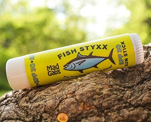 [Australia] - Mad Gab's Fish Styxx Broad Spectrum SPF 30 Sunscreen Stick For the Family, Adults, Babies, Kids or Sensitive Skin - 2 Pack 0.6 oz. 