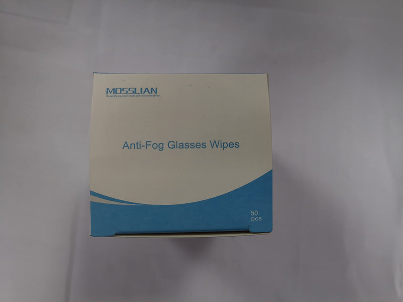 [Australia] - Anti Fog Glasses Wipes MOSSLIAN Lens Cleaning Wipes for Glasses, Smartphone, iPhone, Screens and Other Delicate Surfaces, Pack of 50 50 Count (Pack of 1) 