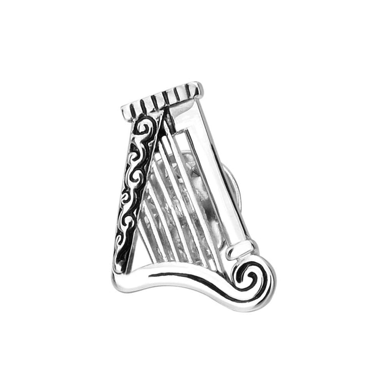 [Australia] - Vcufflinks Harp Musical Instruments Lapel Pin Brooch 