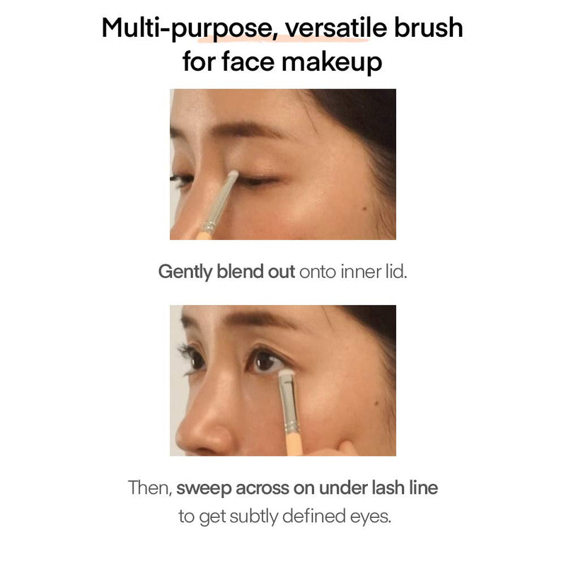 [Australia] - THE TOOL LAB 205 Eye Smudge Brush Makeup Brush-Angled Precision Flat Define Eyeliner Blending Definer for a Stunning Eye Makeup Professional-Premium Quality Natural Hair Bristles Cosmetic 