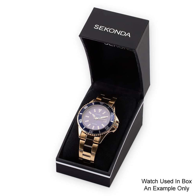 [Australia] - Sekonda Women's Quartz Watch with White Dial Analogue Display and Gold Stainless Steel Bracelet 3799.3 