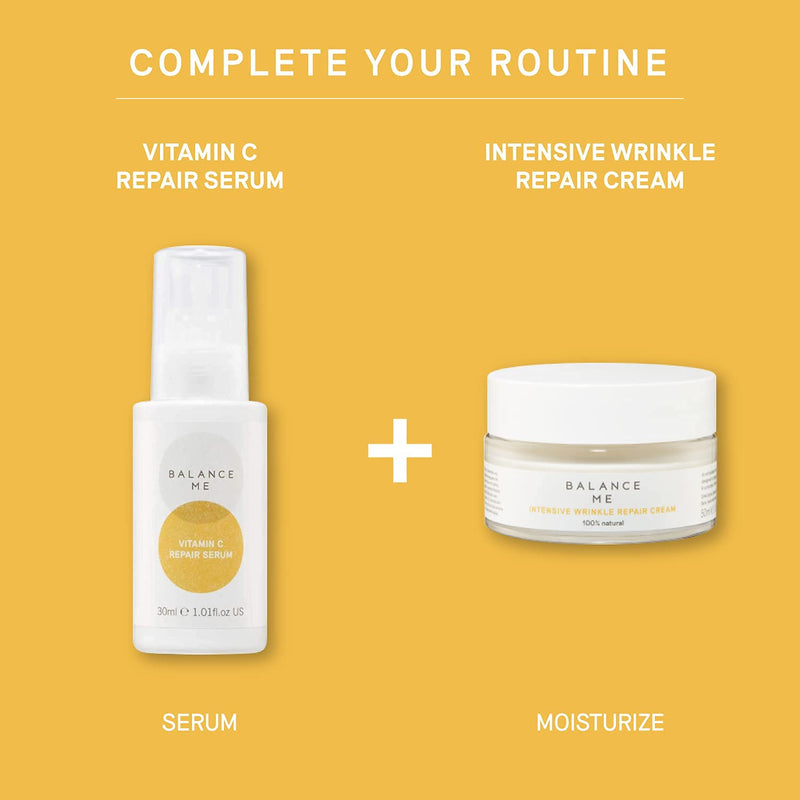 [Australia] - Balance Me Intensive Wrinkle Repair Cream ‚Äì Intensely Hydrates & Moisturises ‚Äì Anti-Ageing & Firming Face Moisturiser For All Skin Types ‚Äì 100% Natural ‚Äì Vegan & Cruelty Free ‚Äì Made‚ÄØIn‚ÄØUK ‚Äì 50ml 
