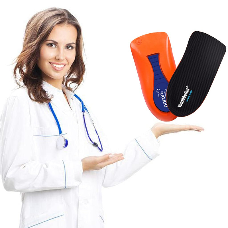 [Australia] - YouthBelief Plantar Fasciitis Inoles Heel Cup[Poron -Made in USA] Women Men Heel Insoles for Heel Pain,Heel Spurs, Flat Feet, Tendonitis, Shock Absorption Inserts (Black, Women 6-11.5 / Mmen 4.5-9.5) Black 
