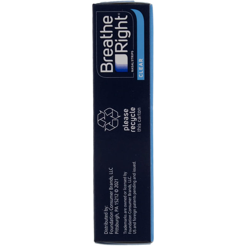 [Australia] - (120 Strips) Breathe Right Nasal Strips Clear Large for Sensitive Skin 
