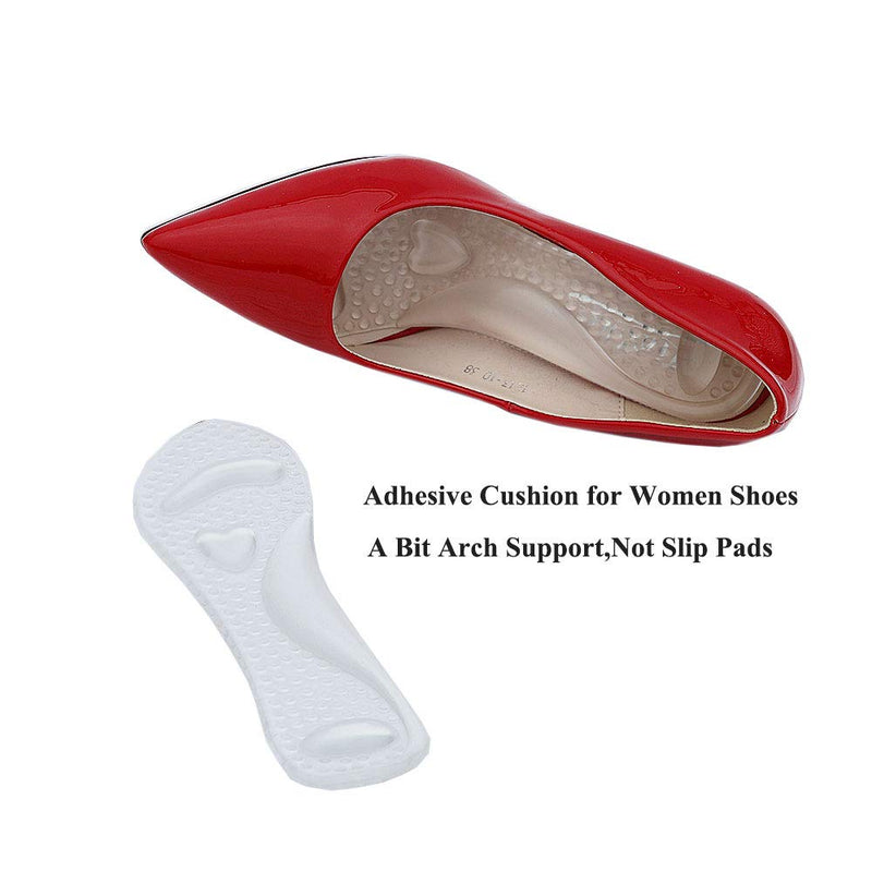 [Australia] - High Heel Cushion Inserts Women,Gel Insoles Women Ball of Foot Inserts for Sandals,Silicone Cushion Shoe Insoles,Women Insoles High Arch,Arch Support Shoe Insert Flat Feet Ladies,Pump Inserts Blue+clear-2 Pairs 