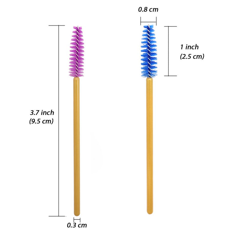 [Australia] - Mascara Wands Disposable Eyelash Brushes Bulk for Extensions Premium Lash Wand Makeup Brush Tool Kit, Multi Color, 250 Pack 