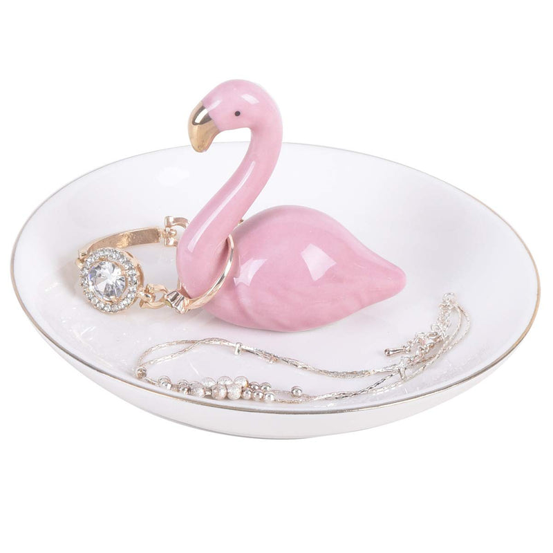 [Australia] - AUTOARK Flamingo Ring Holder Jewelry Tray,Desktop Jewelry Display Organizer,Office & Home Decor,Wedding Birthday,AJ-204 