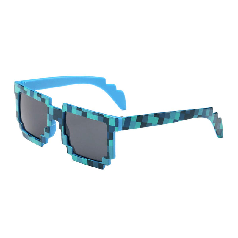 [Australia] - kilofly 4pc 8-Bit Pixel UV Protect Gamer Sunglasses Adult Kids Party Favors 